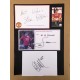 Signed card by Fabio the Manchester United footballer